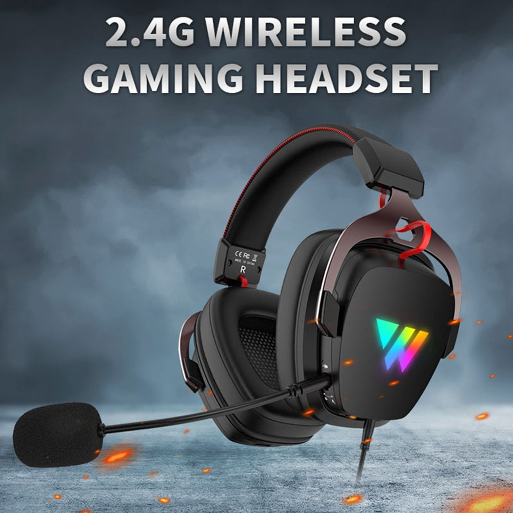 WINTORY W11 2.4G Connectivity Headphone Wired Over-Ear E-sports Earphone RGB LED Light Stereo Bass Gaming Headset WINTORY W11 2.4G Connectivity Headphone Wired Over-Ear E-sports Earphone RGB LED Light Stereo Bass Gaming Headset